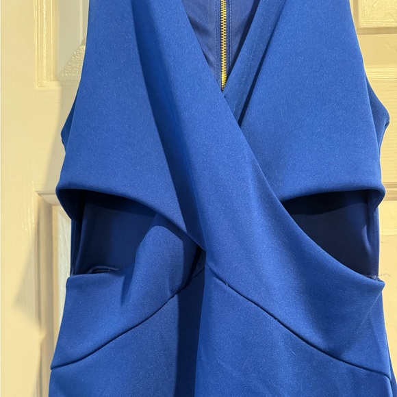 Express Blue Dress With Side Cut Outs - Size 0 - Picture 4 of 7